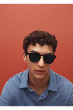 تی شرت آبی مردانه مانگو 57000781