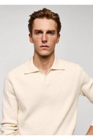 تی شرت سفید مردانه مانگو 57035957