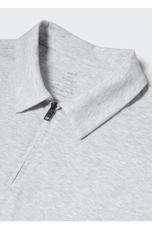 تی شرت خاکستری مردانه مانگو 57040668