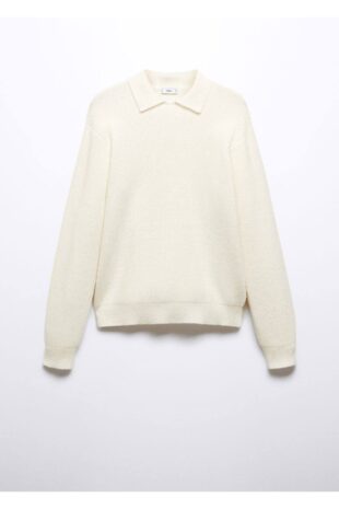 تی شرت سفید مردانه مانگو 57047722