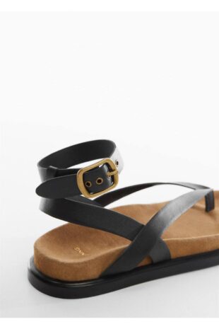 صندل سیاه زنانه مانگو 57010045