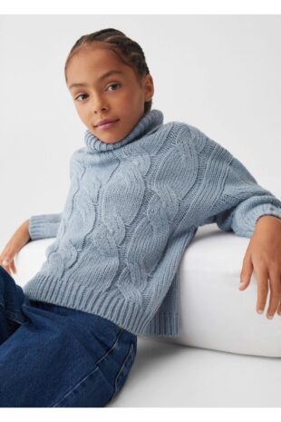 بافت آبی دخترانه مانگو 57026716