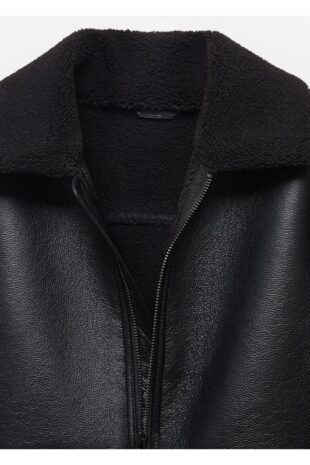 کت سیاه مردانه مانگو 57039405