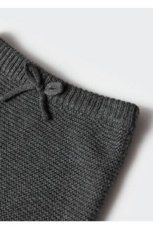 پیژامه خاکستری فاق نرمال دخترانه|پسرانه مانگو 57074399