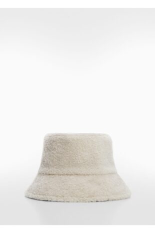 کلاه لبه دار قهوه ای زنانه مانگو 57086001