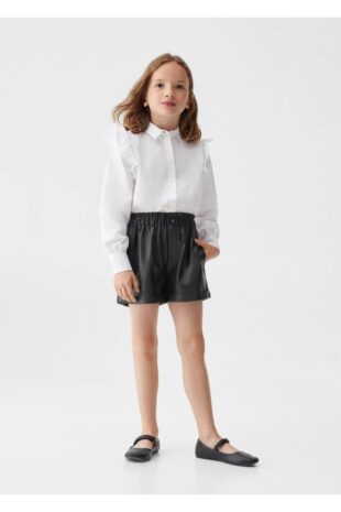 شلوارک سیاه فاق نرمال دخترانه مانگو 57074024