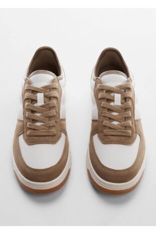 اسنیکر قهوه ای مردانه مانگو 57034400