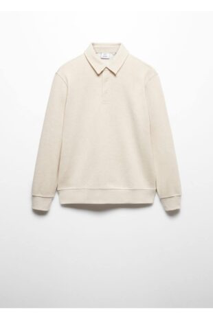 سویشرت بژ مردانه مانگو 57016025