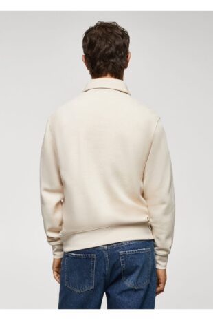 سویشرت بژ مردانه مانگو 57016025