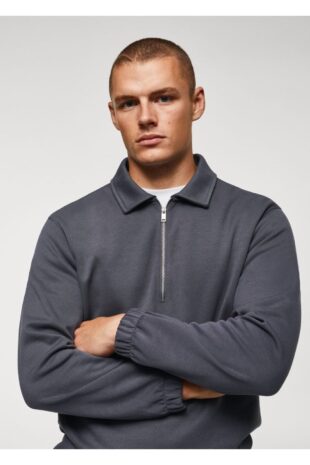 سویشرت آبی مردانه مانگو 57017745