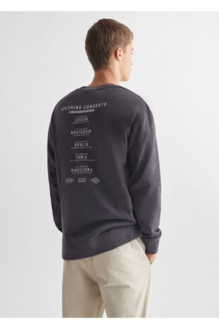 سویشرت خاکستری مردانه مانگو 57074773