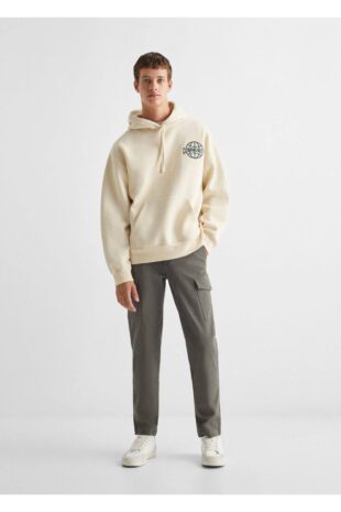 سویشرت سفید مردانه مانگو 57017735