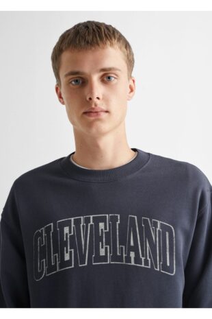 سویشرت آبی مردانه مانگو 57034013