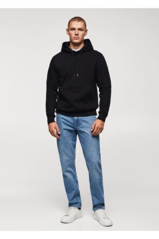 سویشرت سیاه مردانه مانگو 57056024