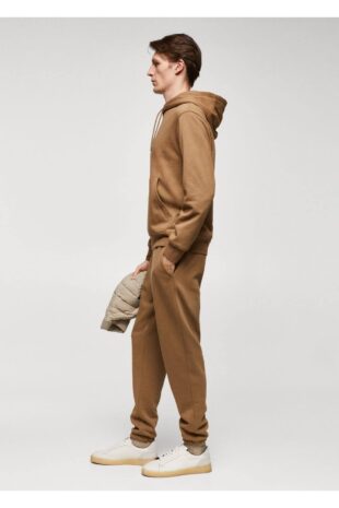 سویشرت قهوه ای مردانه مانگو 57056024