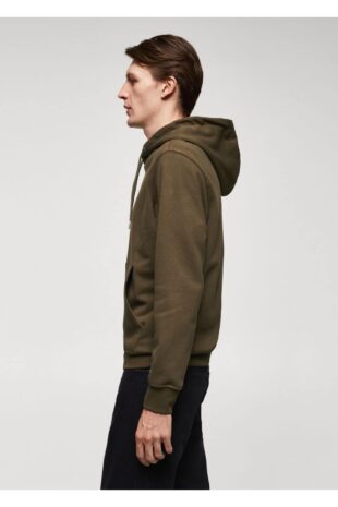 سویشرت قهوه ای مردانه مانگو 57056024