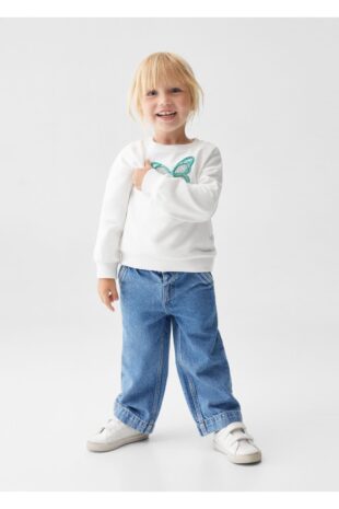 سویشرت سفید دخترانه مانگو 57093270
