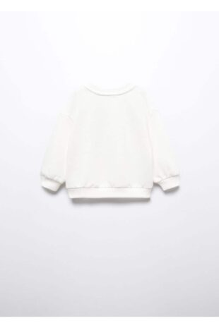 سویشرت سفید دخترانه مانگو 57093270