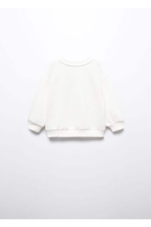 سویشرت سفید دخترانه مانگو 57093270