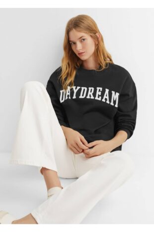 سویشرت سیاه زنانه مانگو 57067900