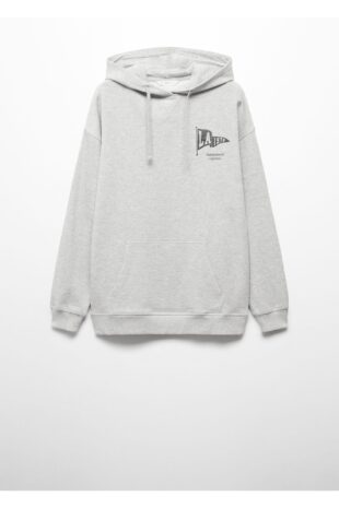 سویشرت خاکستری مردانه مانگو 57054012