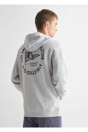 سویشرت خاکستری مردانه مانگو 57054012