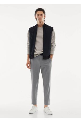 سویشرت خاکستری مردانه مانگو 57085961