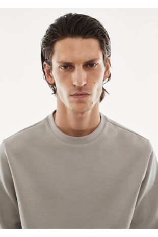 سویشرت خاکستری مردانه مانگو 57085961