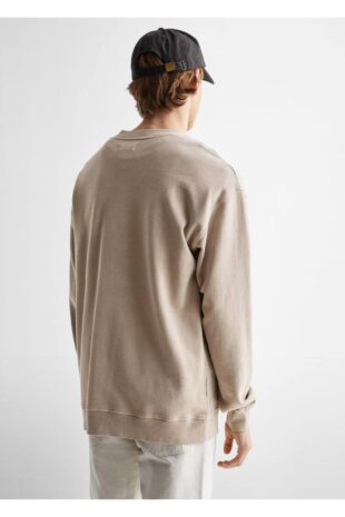 سویشرت بژ مردانه مانگو 47053256