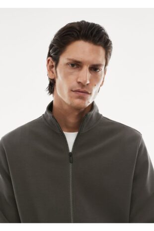 سویشرت خاکستری مردانه مانگو 57045962