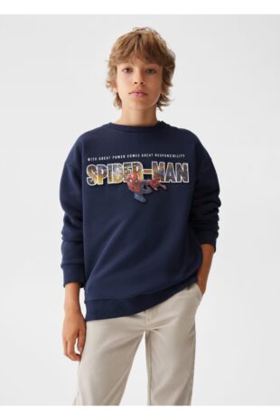 سویشرت لاجورد پسرانه مانگو 57001074