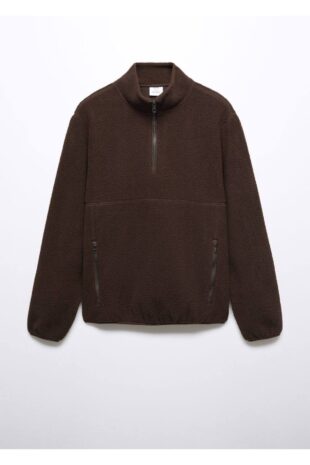 سویشرت قهوه ای مردانه مانگو 57017739