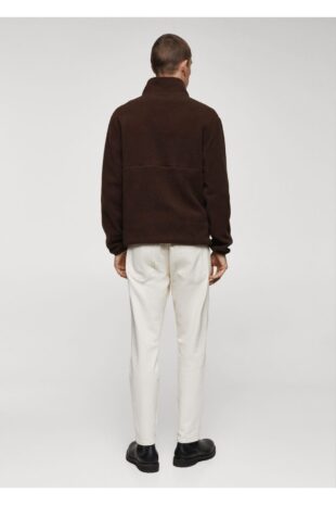 سویشرت قهوه ای مردانه مانگو 57017739