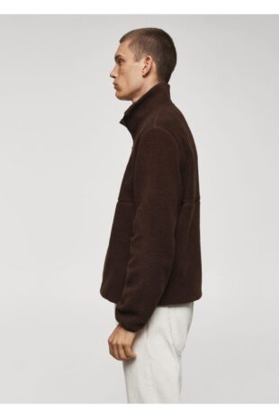 سویشرت قهوه ای مردانه مانگو 57017739