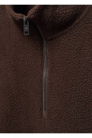 سویشرت قهوه ای مردانه مانگو 57017739