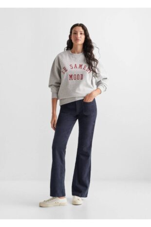 سویشرت خاکستری زنانه مانگو 57085974