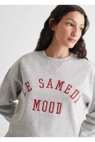 سویشرت خاکستری زنانه مانگو 57085974