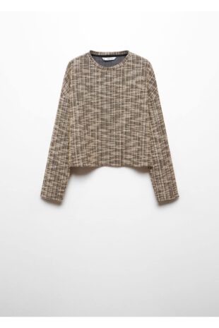 بافت بژ زنانه مانگو 57087736