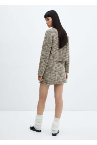 بافت بژ زنانه مانگو 57087736