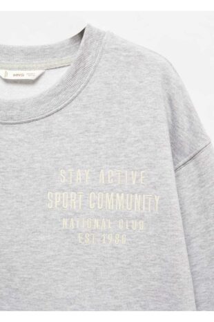 سویشرت خاکستری مردانه مانگو 57095984