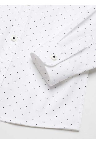 پیراهن سفید پسرانه مانگو 57099105