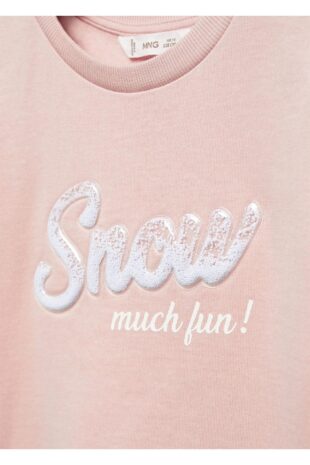 سویشرت صورتی دخترانه مانگو 57068276