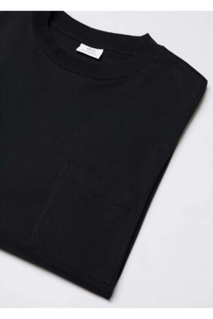 تی شرت سیاه مردانه مانگو 57095961