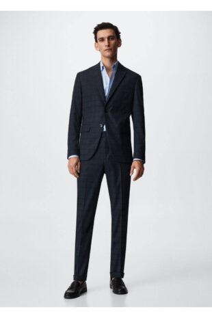 شلوار لاجورد مردانه مانگو 37004756