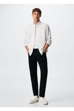 شلوار سبز مردانه مانگو 37005911