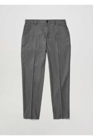 شلوار خاکستری فاق نرمال مردانه مانگو 37047107