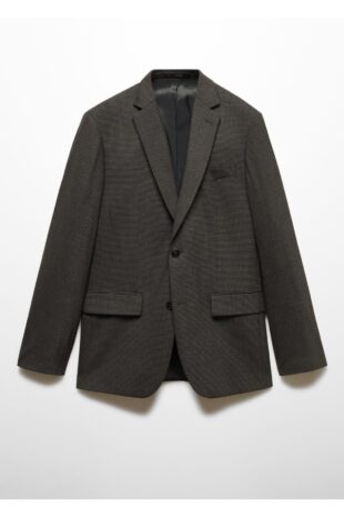 کت منگو خاکستری مردانه مانگو 57024766