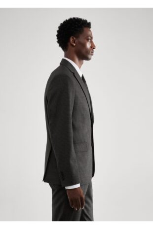 کت منگو خاکستری مردانه مانگو 57024766