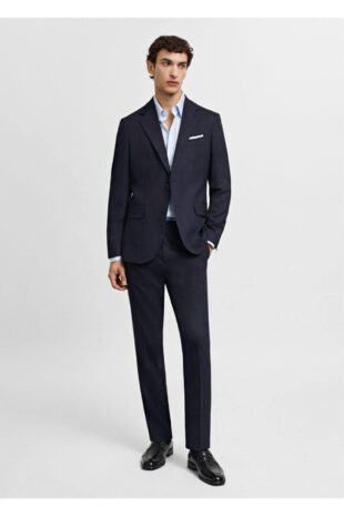 کت منگو لاجورد مردانه مانگو 67020638