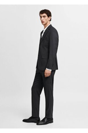 کت منگو خاکستری مردانه مانگو 67020639